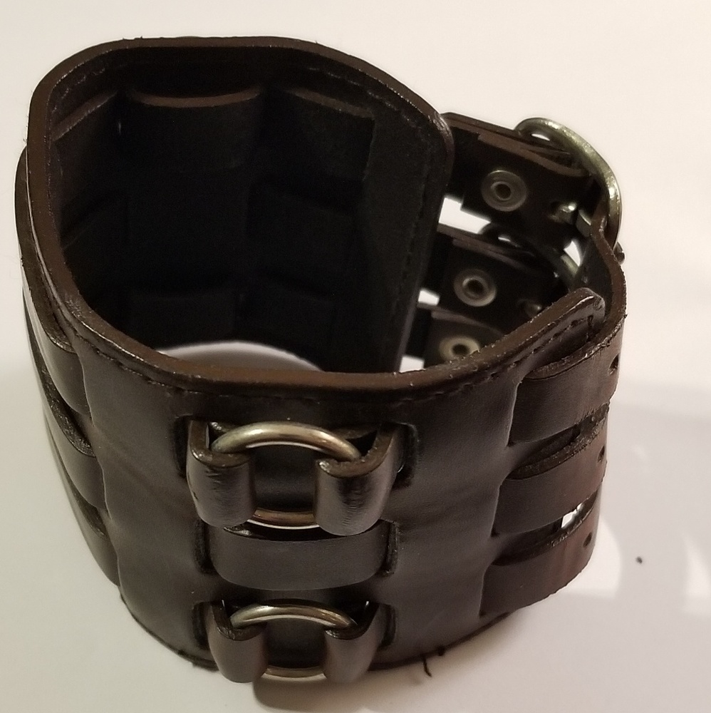 Hot Topic Leather Cuff Bracelet